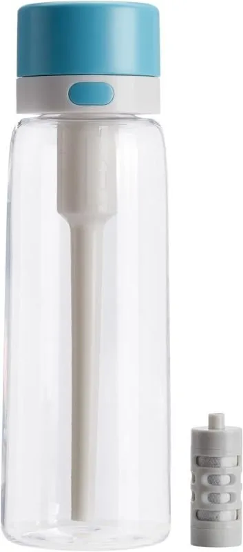 Botella con filtro Amazon Basics de Tritan