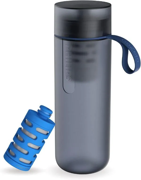 Botella con filtro Philips Go Zero Active