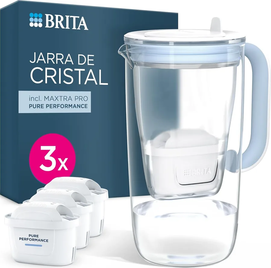 Jarra de cristal con filtro BRITA MAXTRA