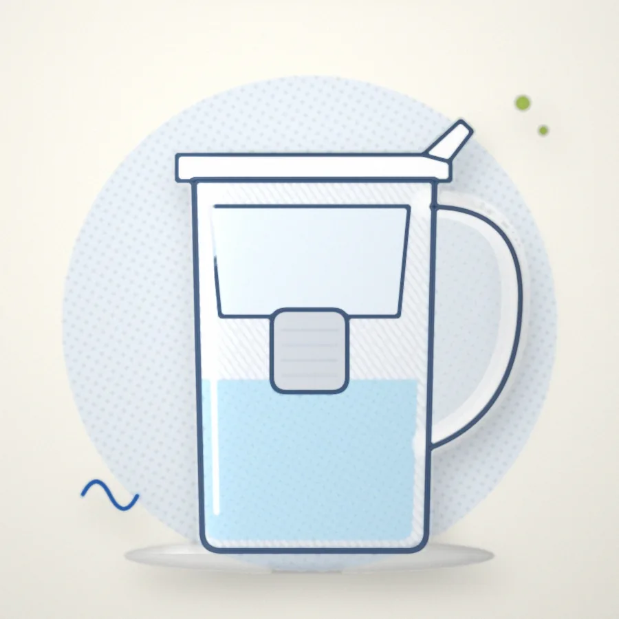 Ilustración: Jarra filtradora Klar Water 3,5 L
